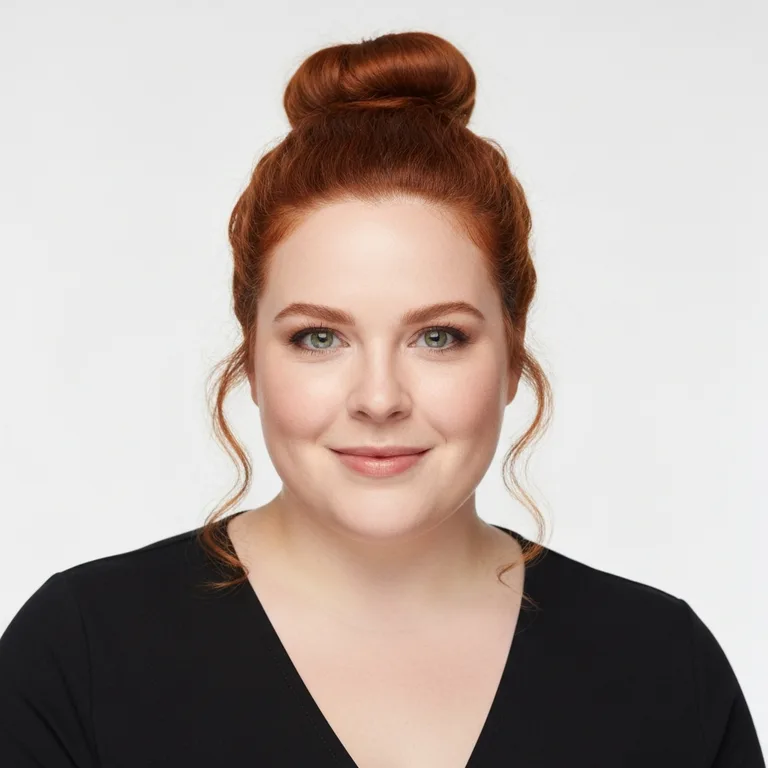 Round face shape outline